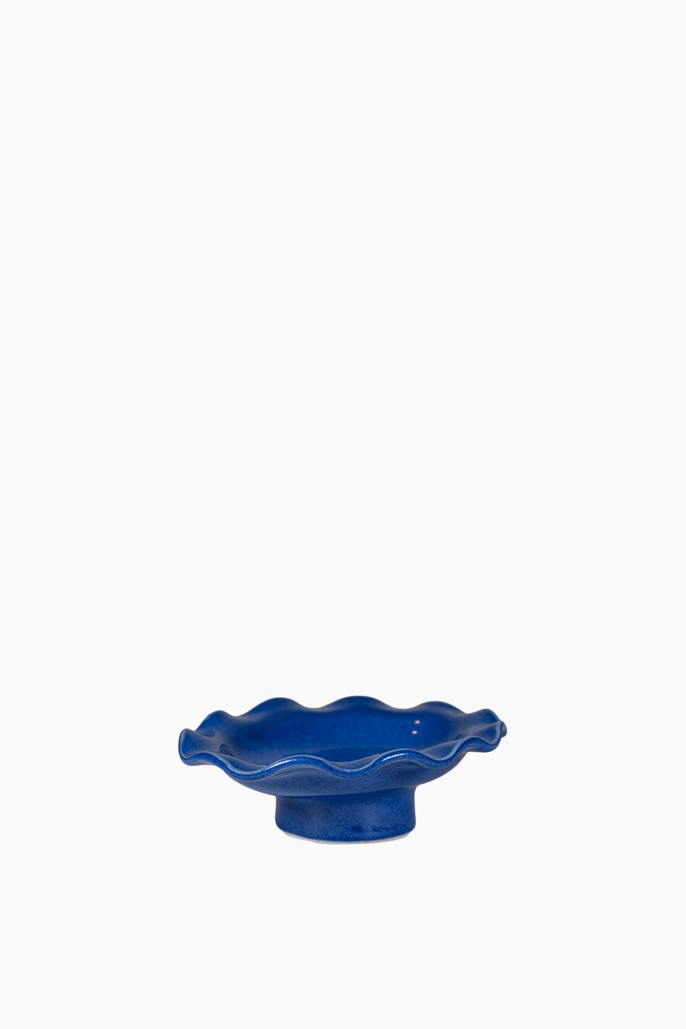 Oval Blue Wave Soap Dish