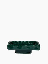 Load image into Gallery viewer, Square Emerald Wave Soap Dish
