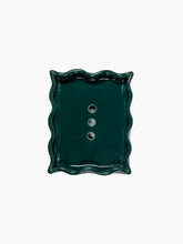 Load image into Gallery viewer, Square Emerald Wave Soap Dish
