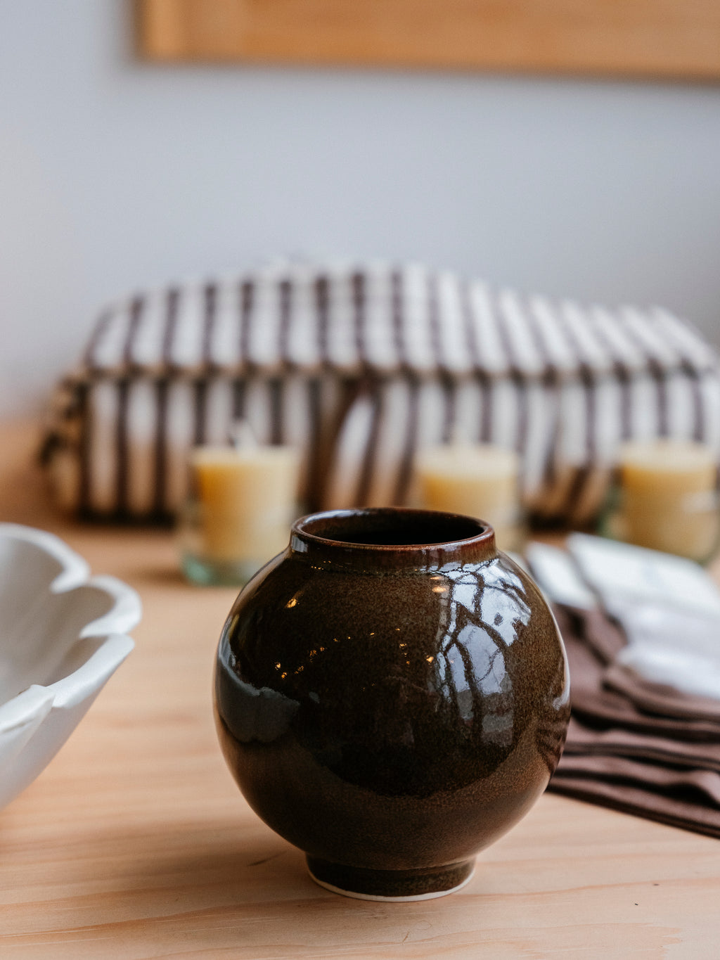 Moon Jar Vase | Assorted Sizes + Colors
