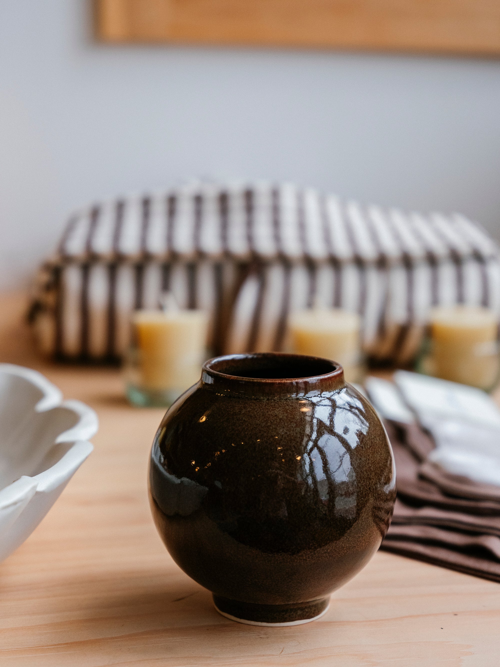 Moon Jar Vase | Assorted Sizes + Colors