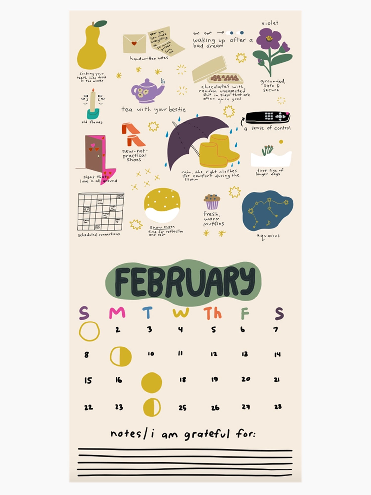 2026 Only Good Things Wall Calendar