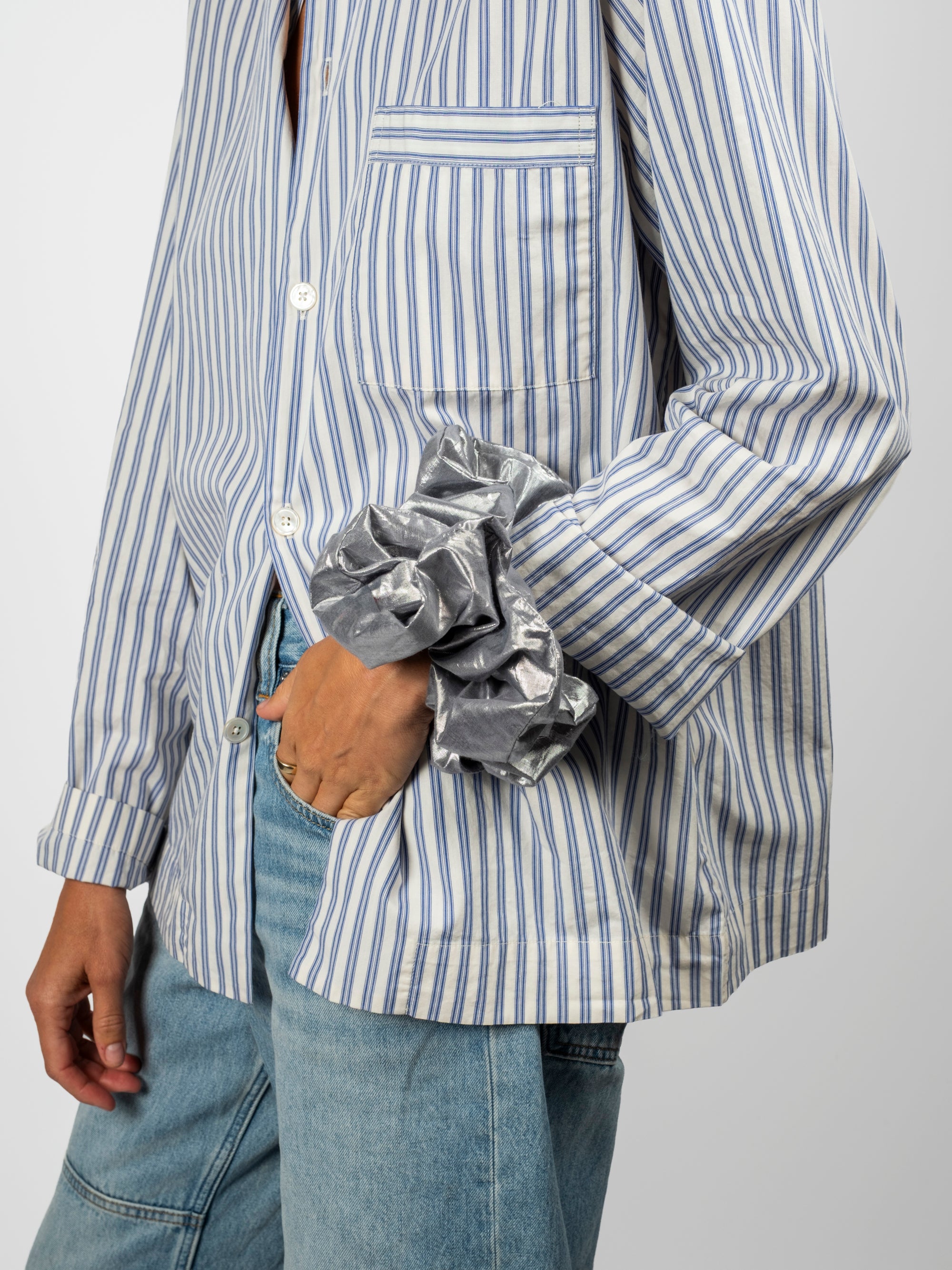 Silver Scrunchie