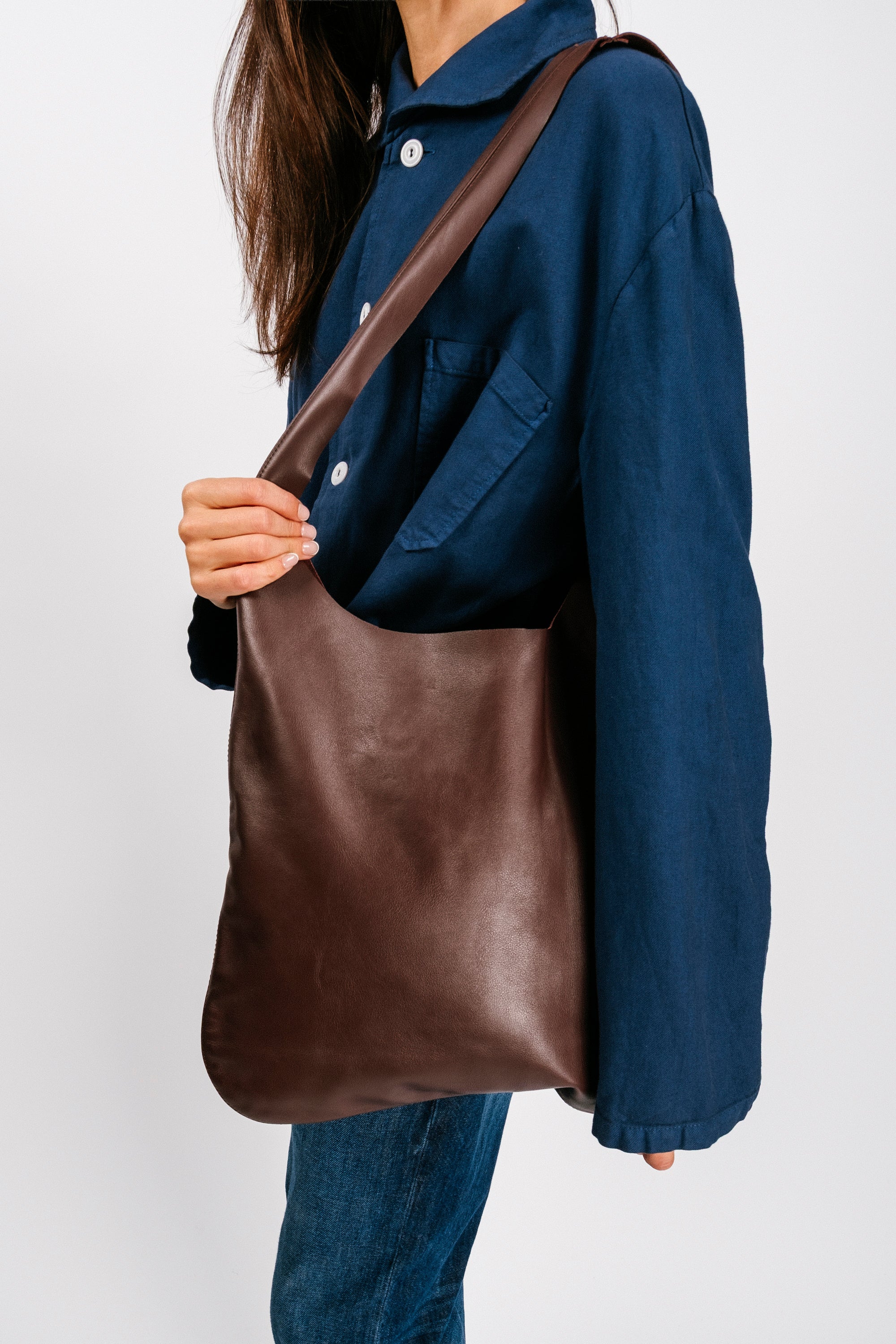 Bordeaux Leather Tote