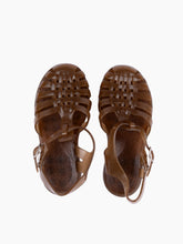 Load image into Gallery viewer, Children&#39;s French Recycled Hemp Fisherman Sandals in Sepia
