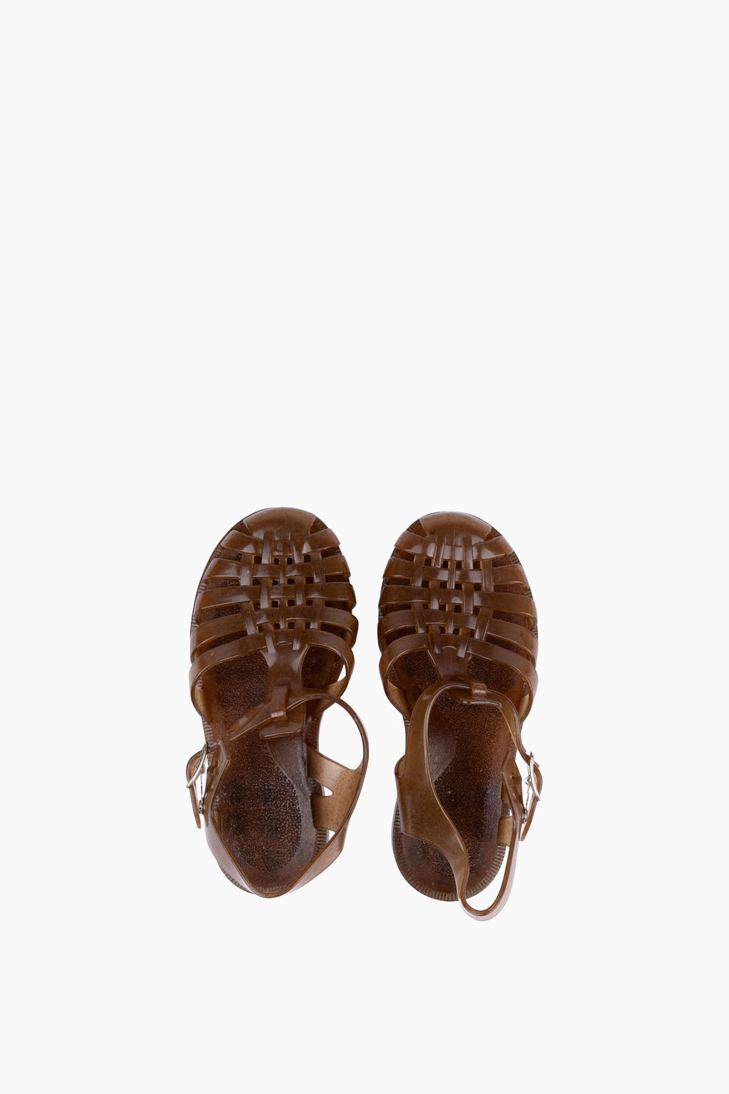 Children's French Recycled Hemp Fisherman Sandals in Sepia