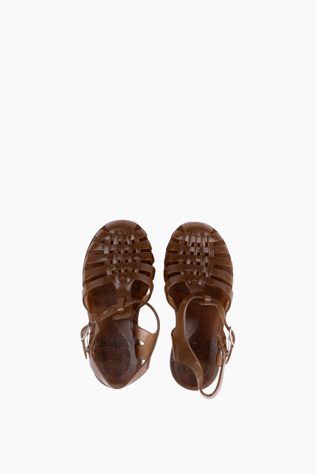 Children's French Recycled Hemp Fisherman Sandals in Sepia