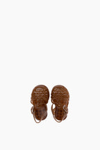 Children's French Recycled Hemp Fisherman Sandals in Sepia