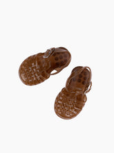 Load image into Gallery viewer, Children&#39;s French Recycled Hemp Fisherman Sandals in Sepia
