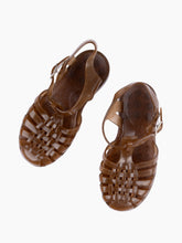 Load image into Gallery viewer, Children&#39;s French Recycled Hemp Fisherman Sandals in Sepia
