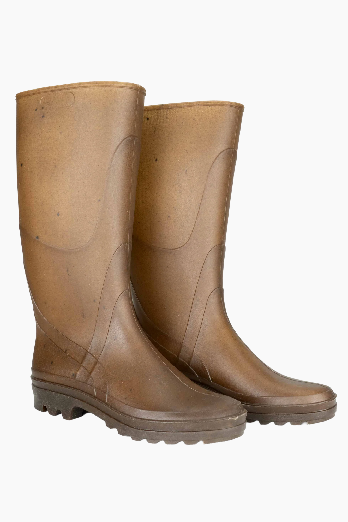 French Recycled Hemp Wellington Boots in Sepia