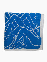 Load image into Gallery viewer, Nude Beach Towel, Blue
