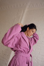 Organic Cotton Bathrobe | Magenta