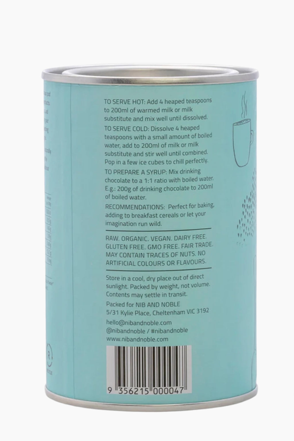 Organic Drinking Chocolate 40% Cacao