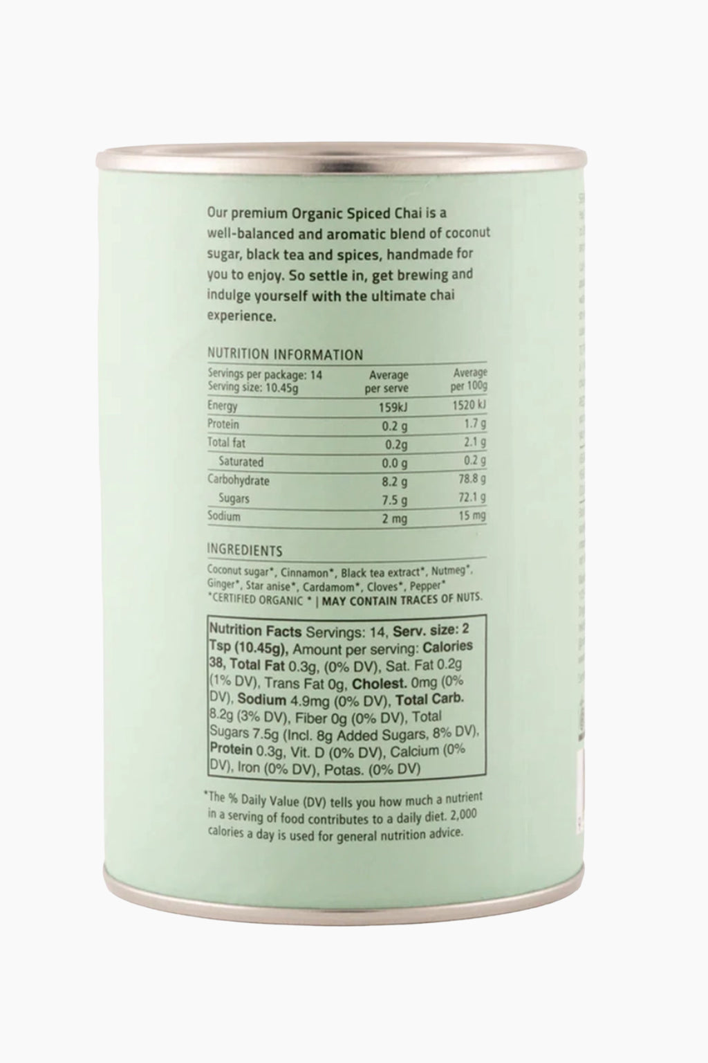 Organic Spiced Chai Powder