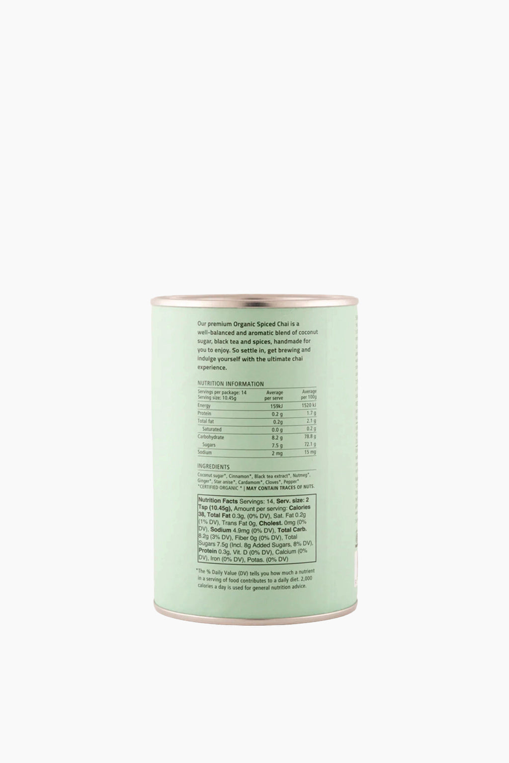 Organic Spiced Chai Powder