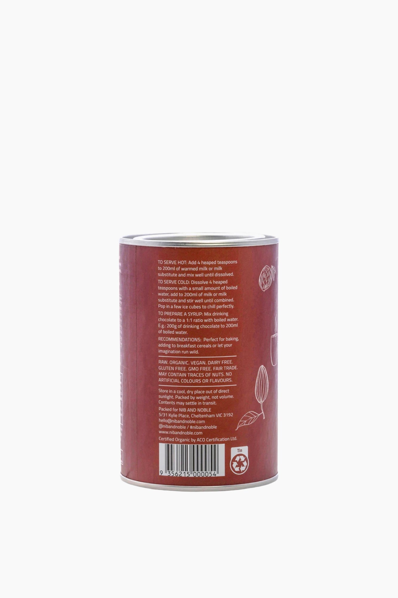 Organic Drinking Chocolate 65% Dark