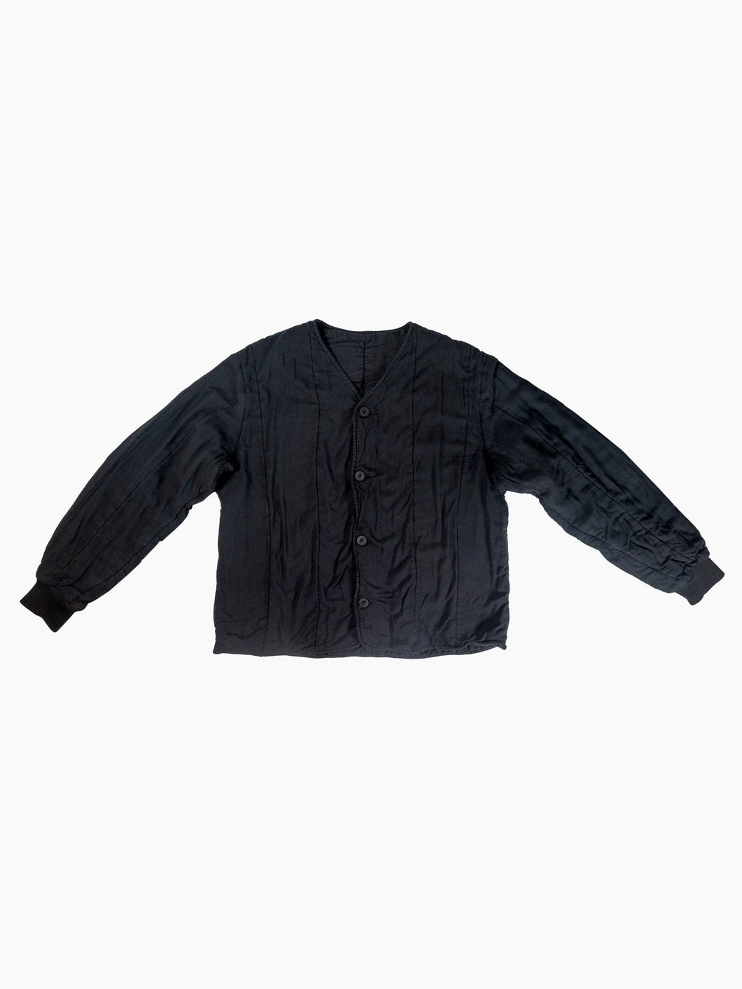 Vintage Black Quilt Jacket
