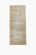 Antique Malayar Low Pile Persian Rug