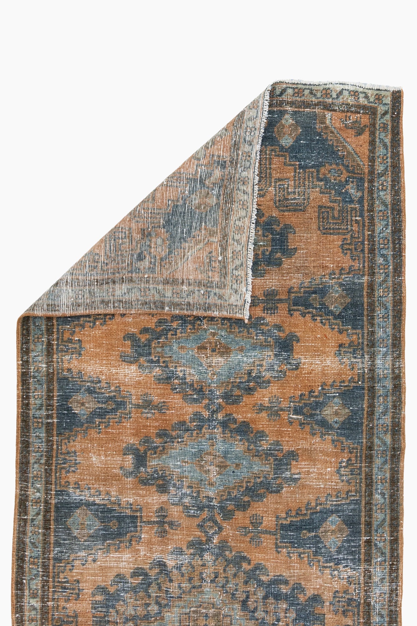Antique Persian Viss Low Pile Rug