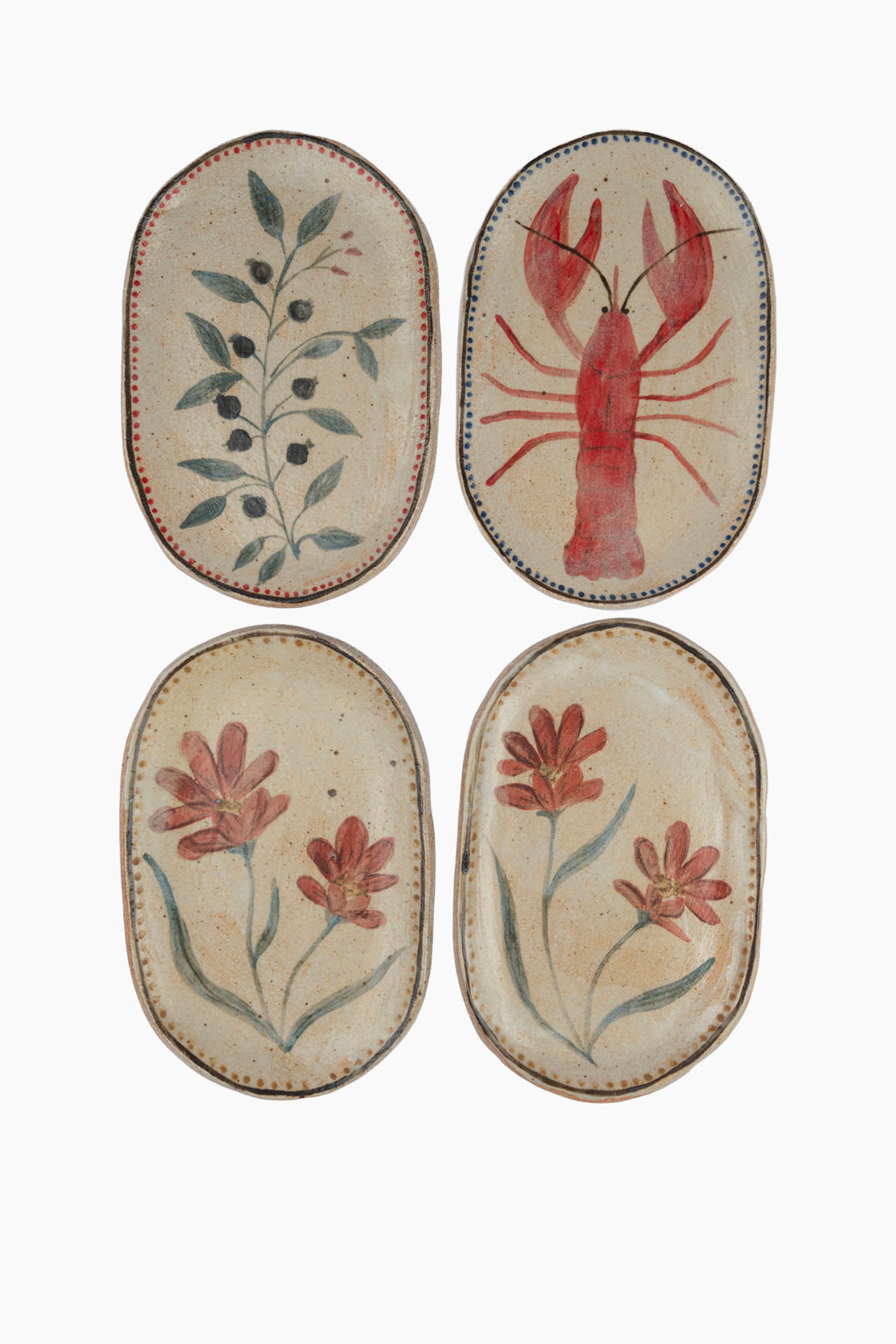 Handpainted Oval Catch-All
