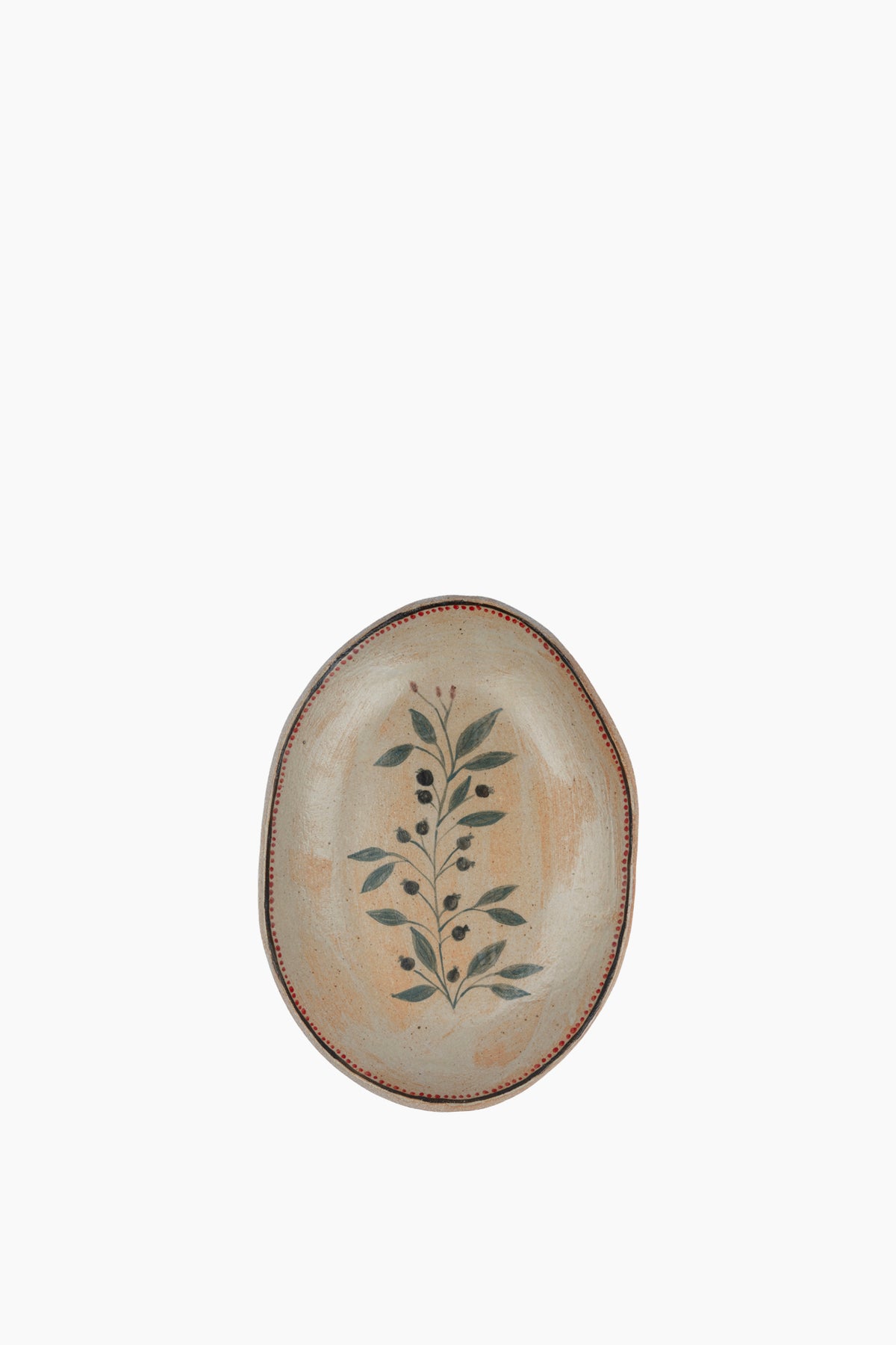 Handpainted Oval Dish