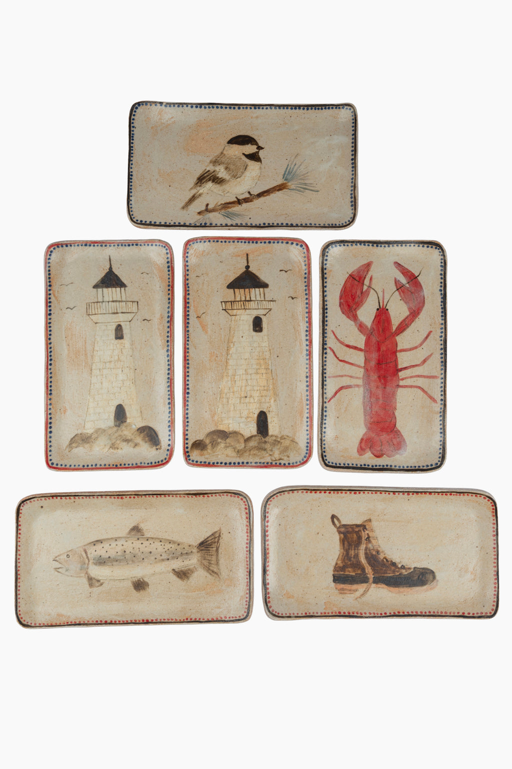 Handpainted Rectangle Catch-All