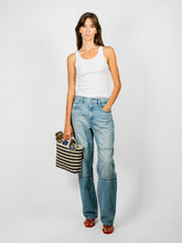 Load image into Gallery viewer, Retro-Travel Tote | Black &amp; Natural
