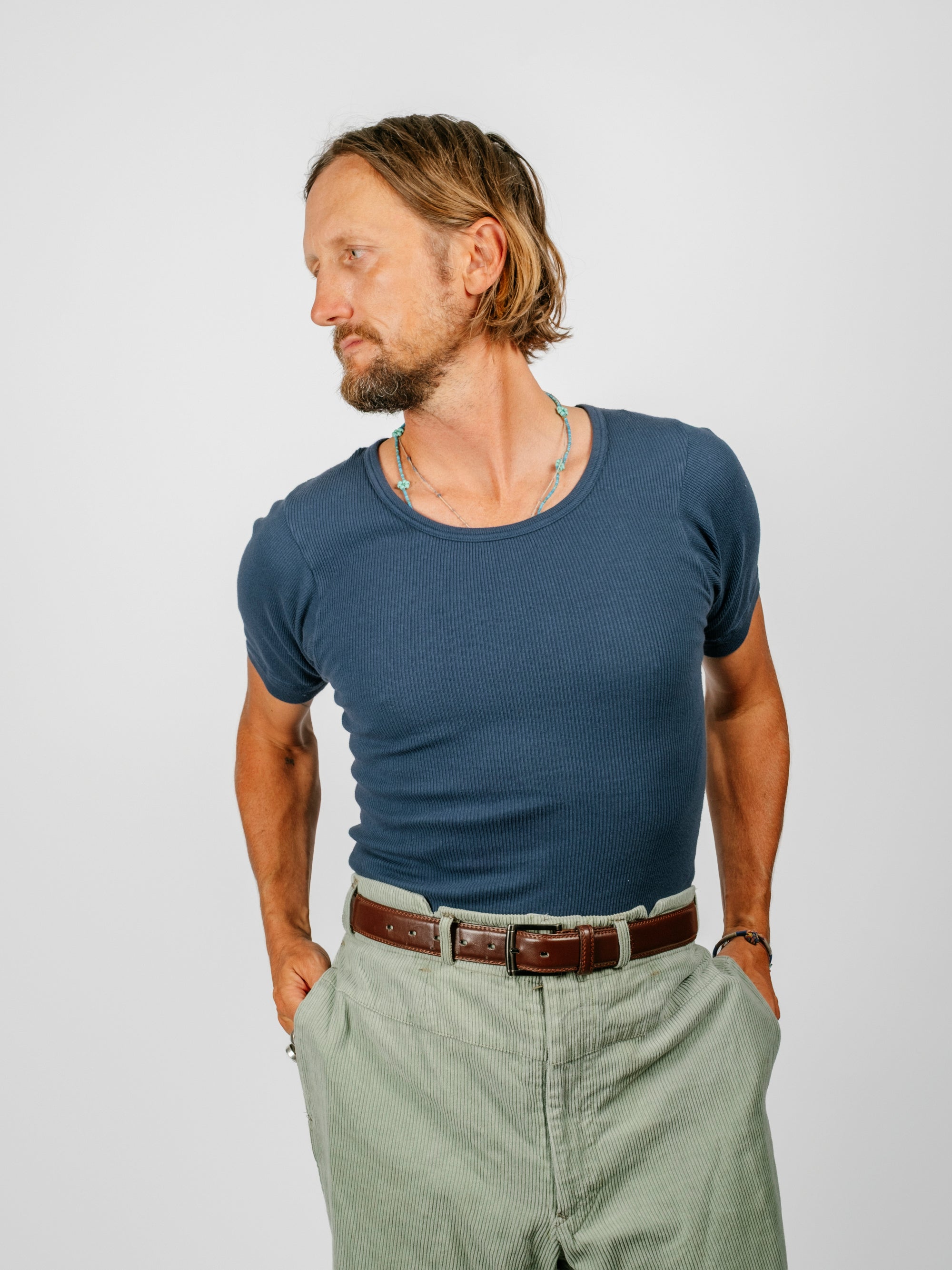 Vintage Berlin Tee | Slate Blue