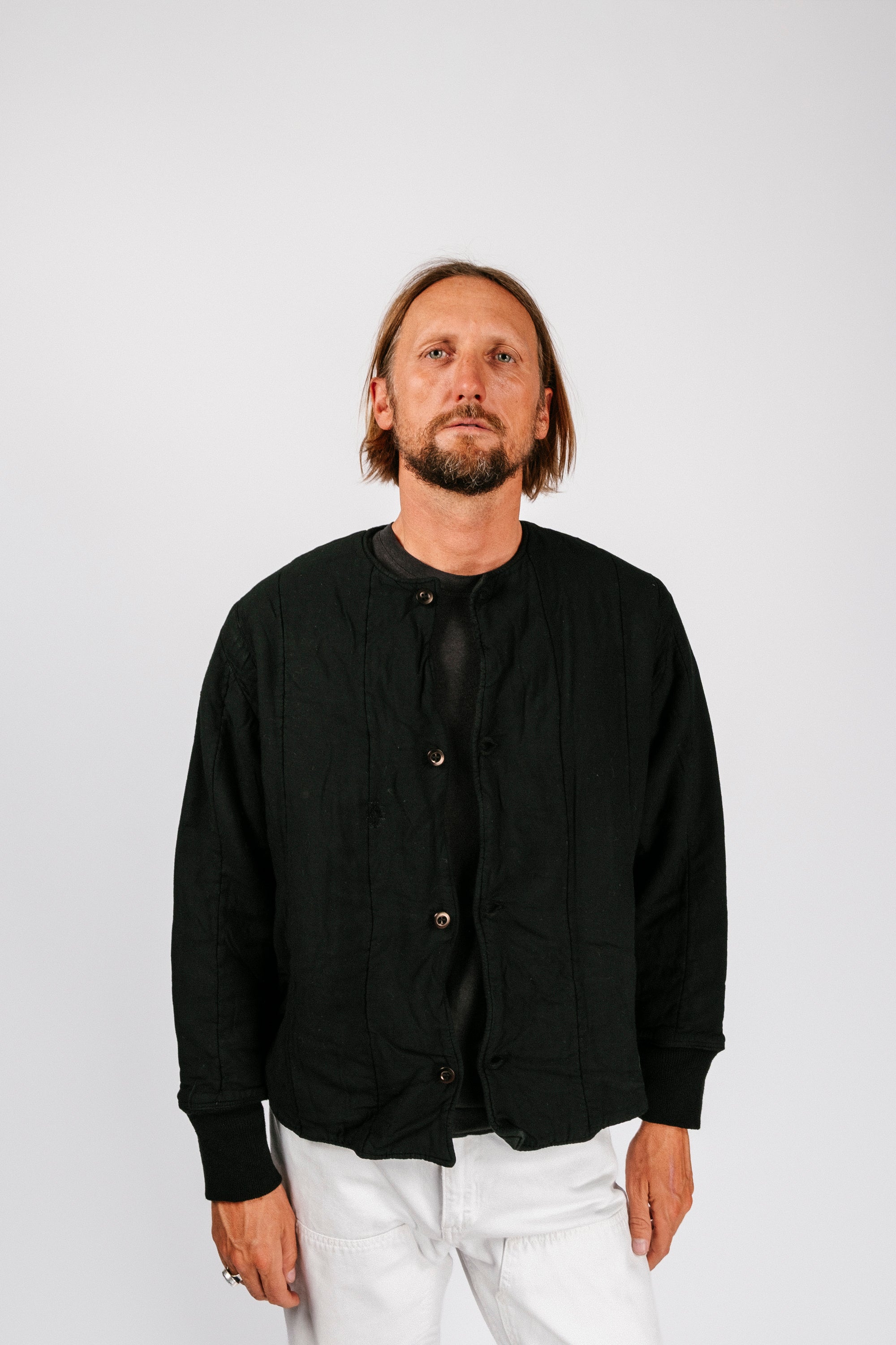 Vintage Quilt Jacket | Black