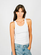 Vintage Corsica Tank | White