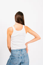 Vintage Siena Tank | White