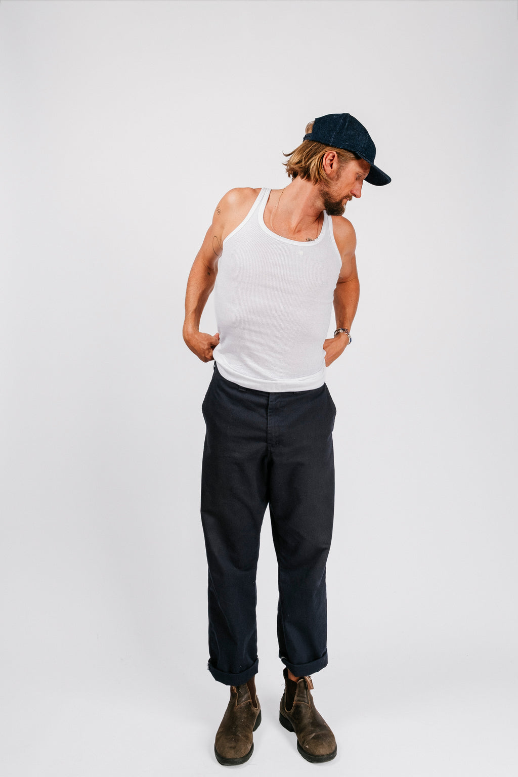 Vintage Siena Tank | White