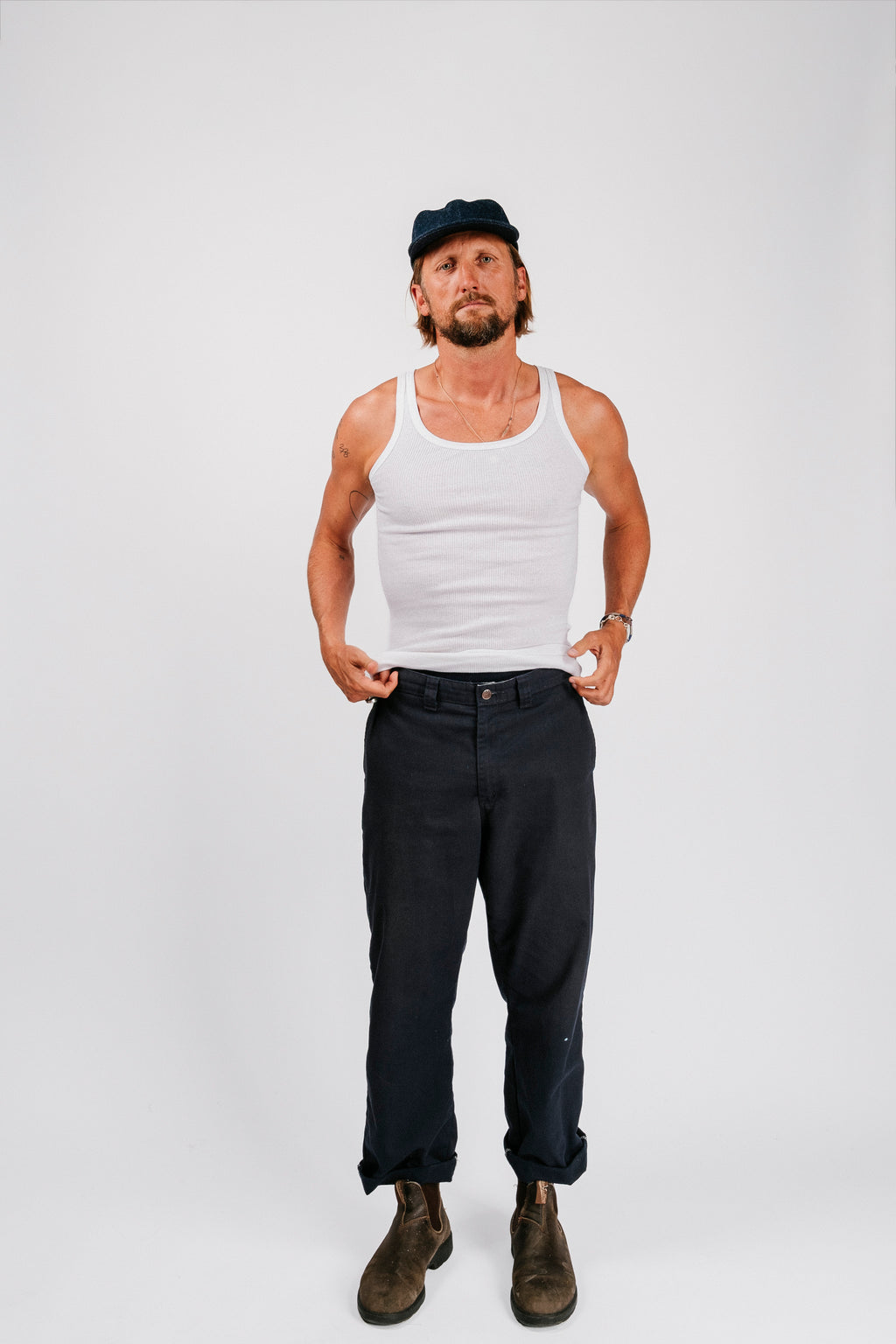 Vintage Siena Tank | White