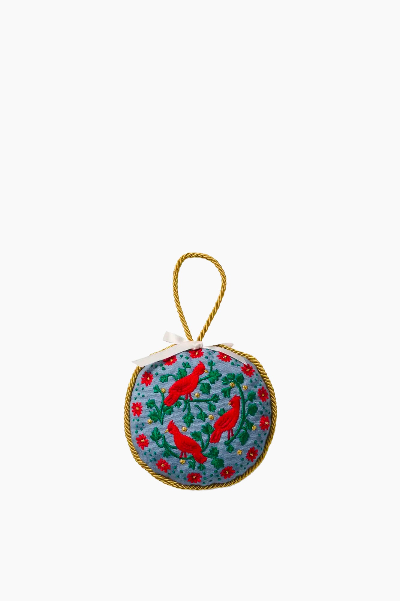 Christmastide Embroidered Ornament Set