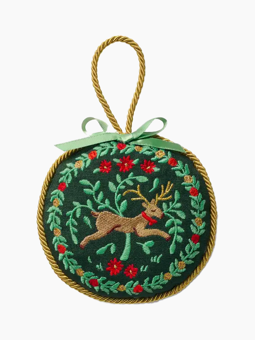 Christmastide Embroidered Ornament Set