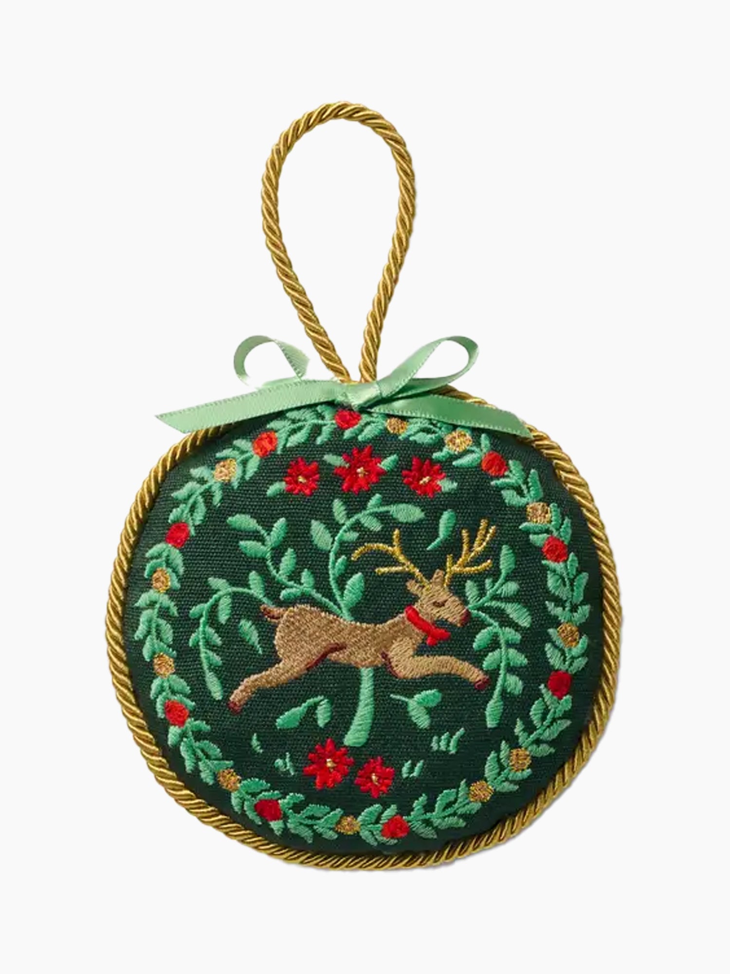 Christmastide Embroidered Ornament Set