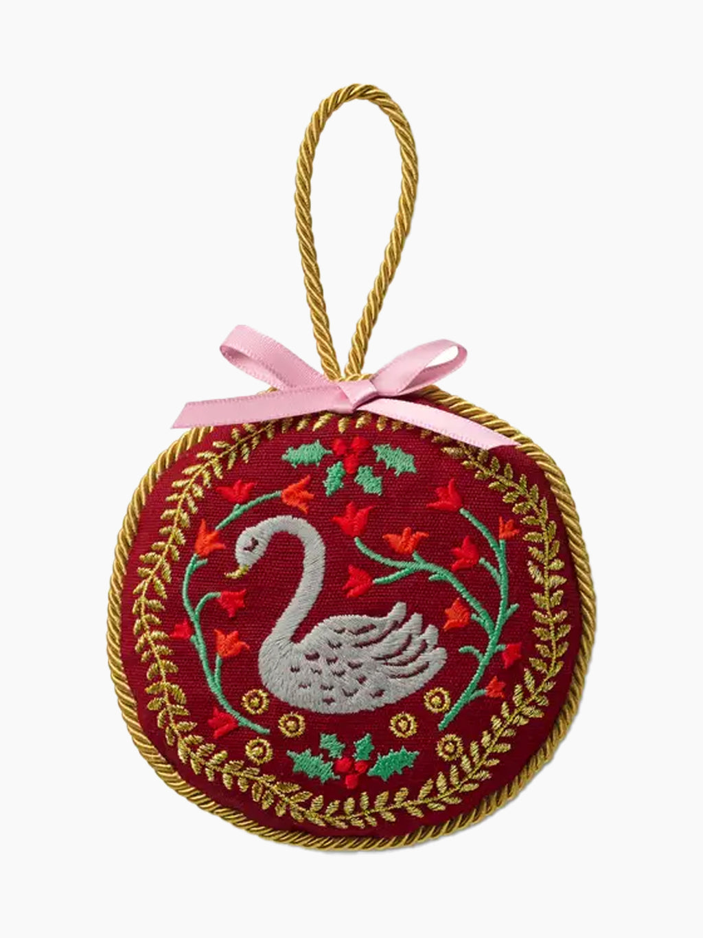 Christmastide Embroidered Ornament Set
