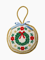 Christmastide Embroidered Ornament Set