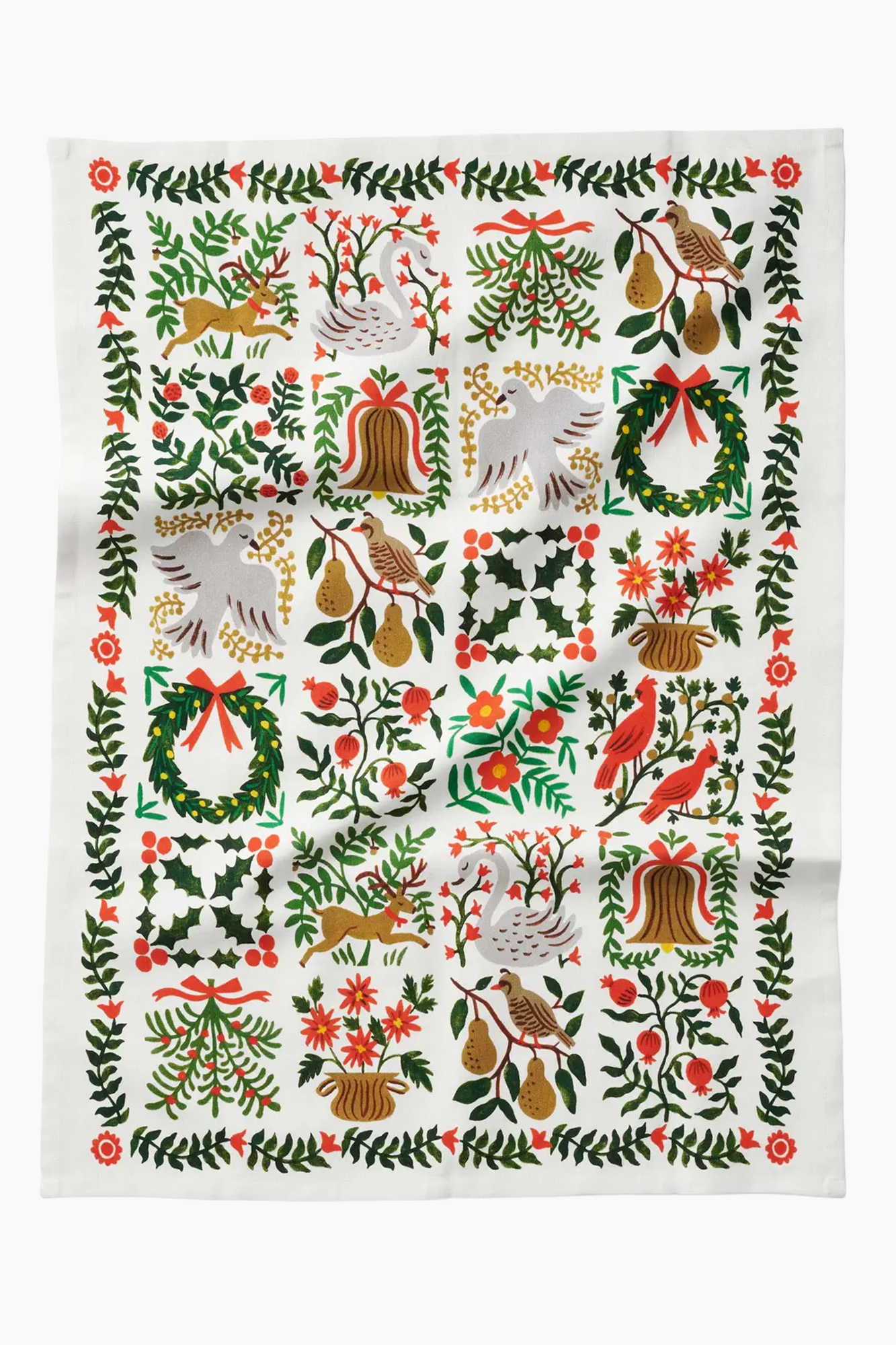 Christmastide Tea Towel