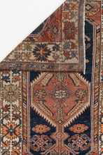 Load image into Gallery viewer, Antique Kurdish Low Pile Rug
