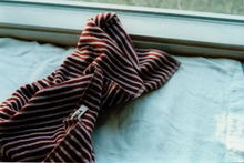 Load image into Gallery viewer, Organic Cotton Striped Towels | Red &amp; Rose
