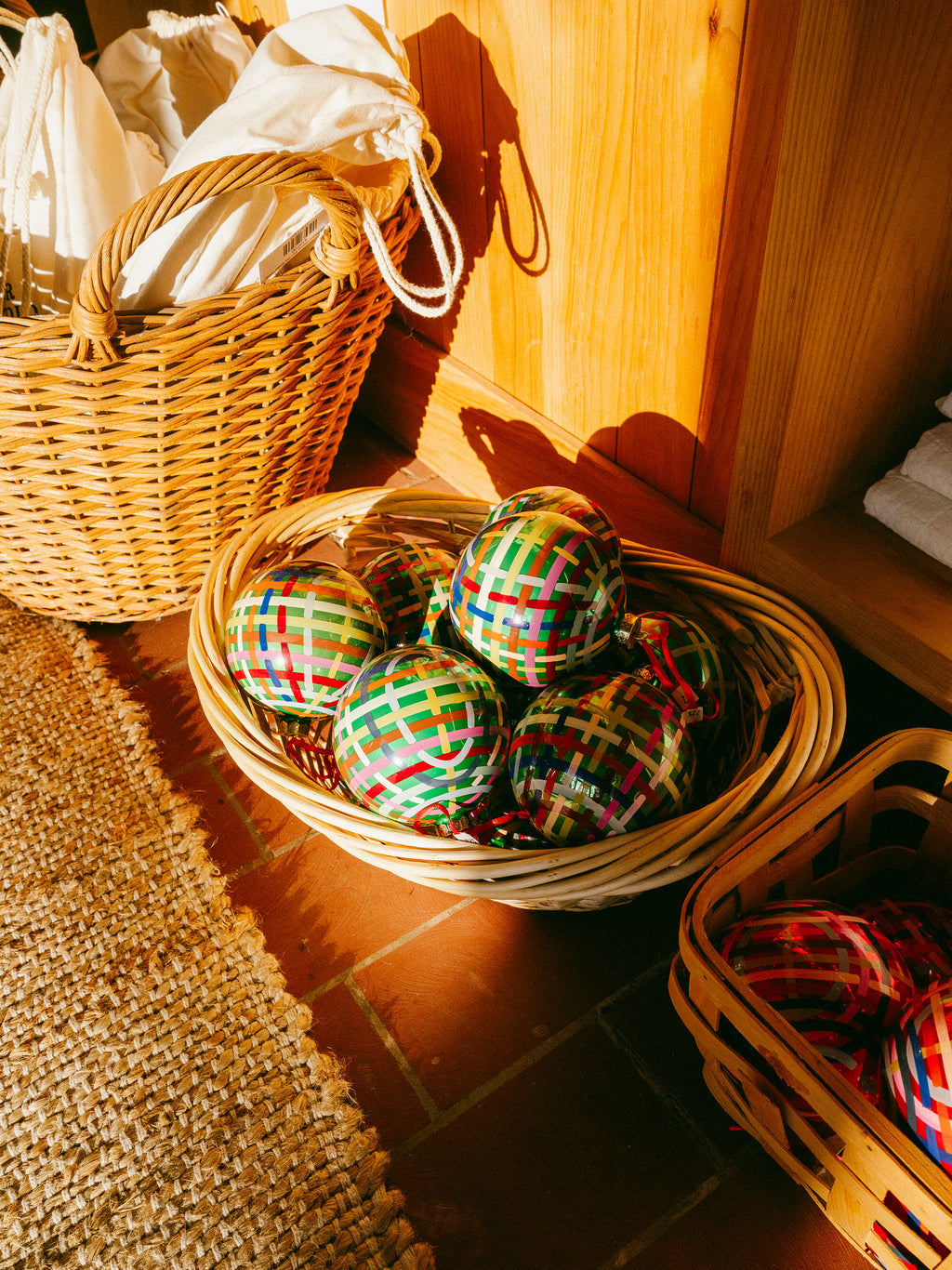 Holiday Plaid Ornament | Green