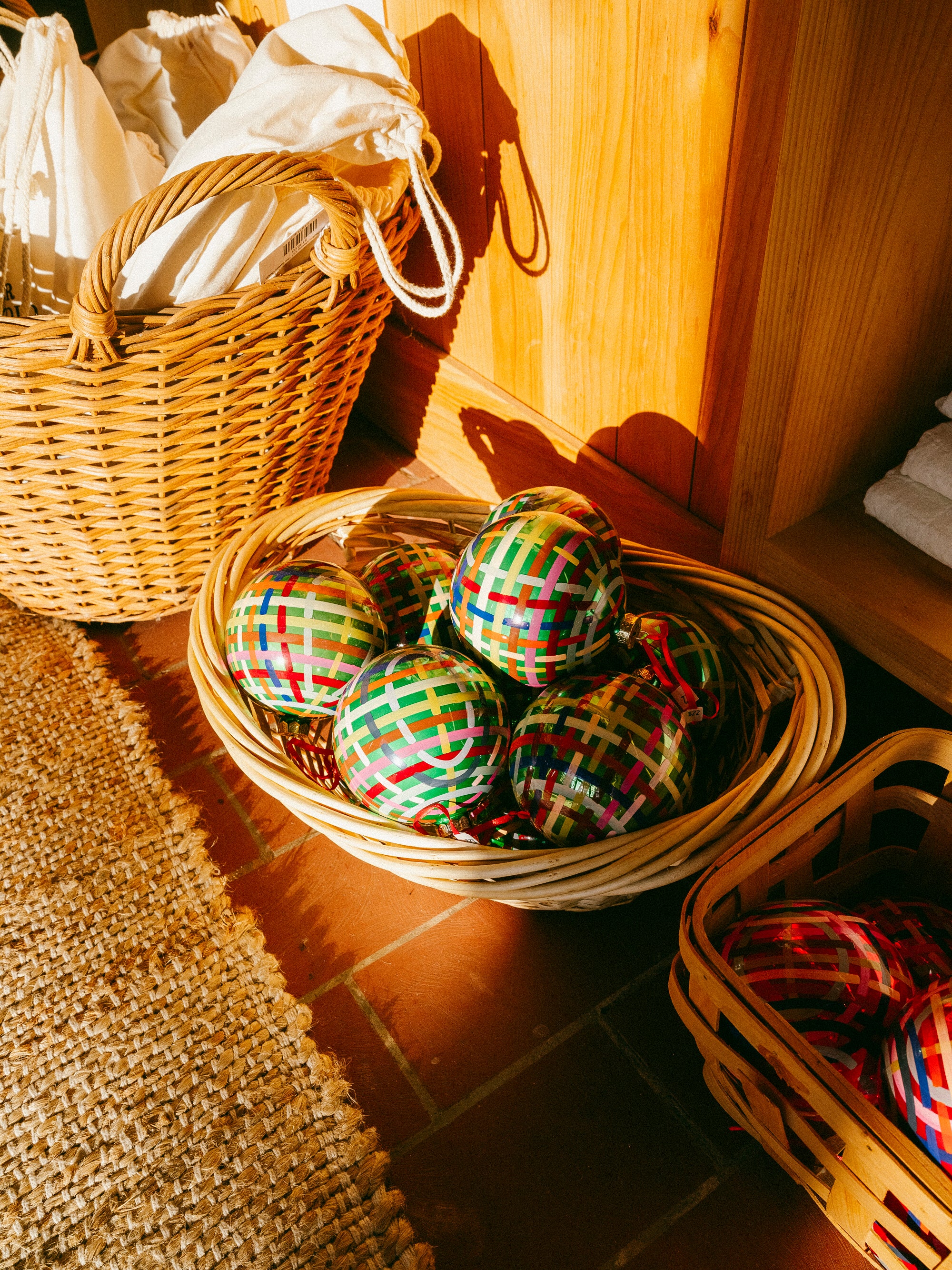 Holiday Plaid Ornament | Green