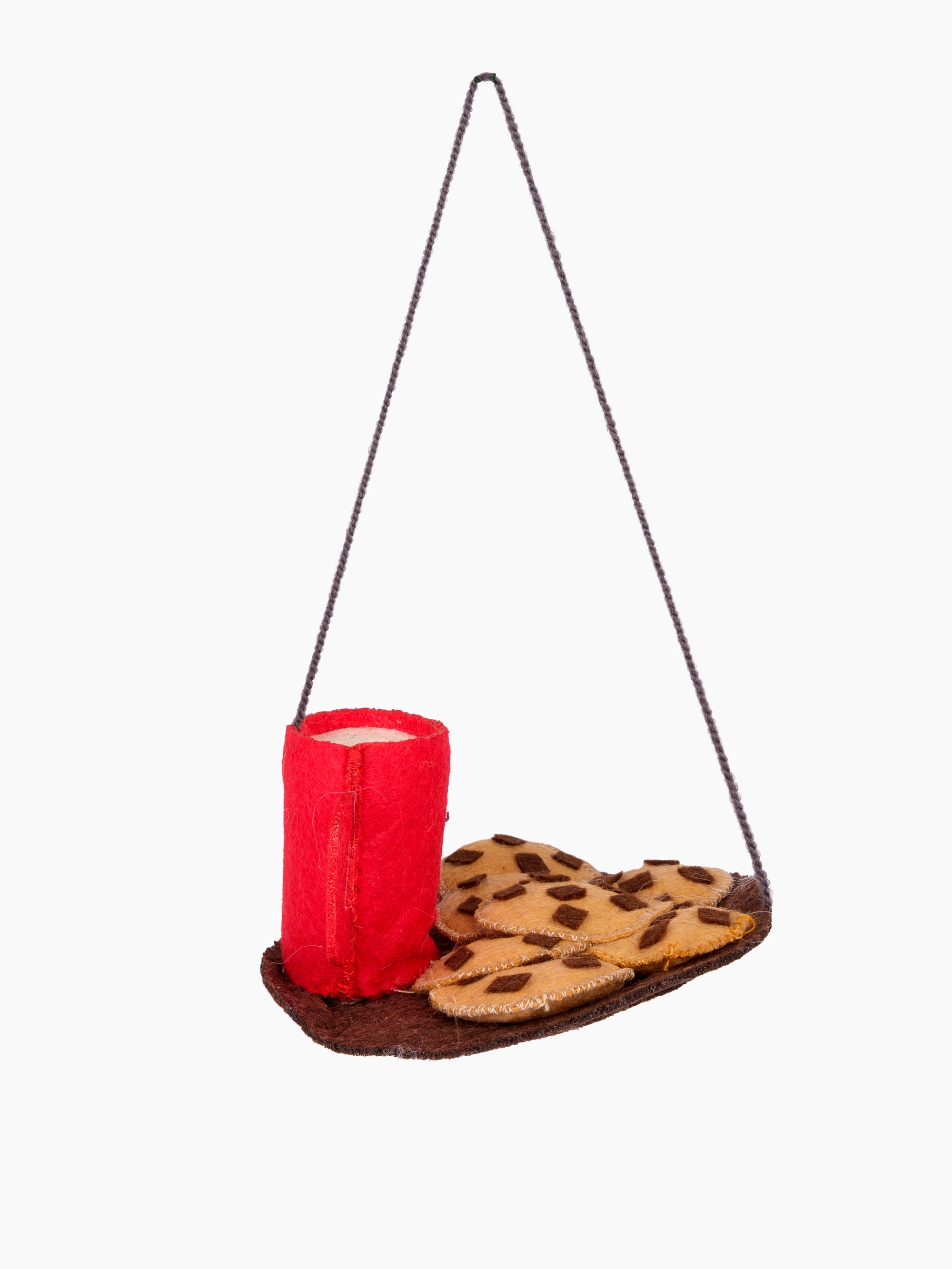 Felt Milk & Cookies Ornament