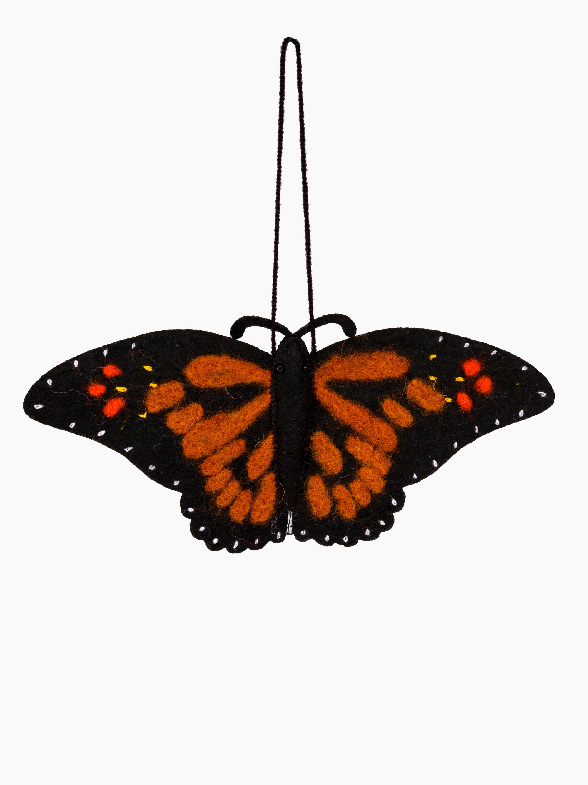 Felt Monarch Butterfly Ornament