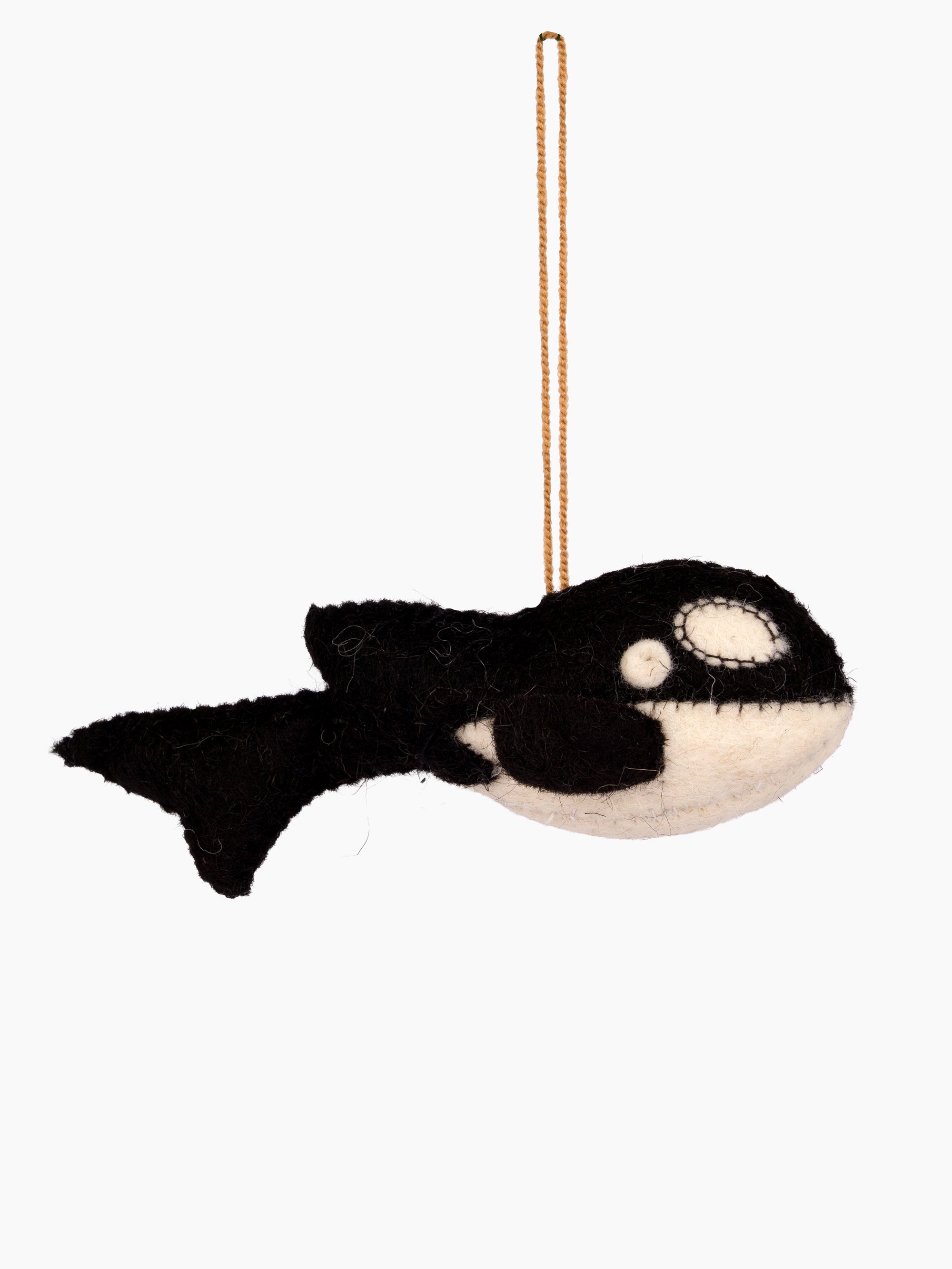 Felt Orca Ornament