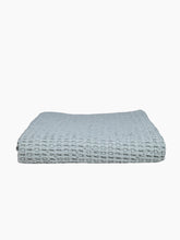 Load image into Gallery viewer, Sky Blue Waffle Bath Towel

