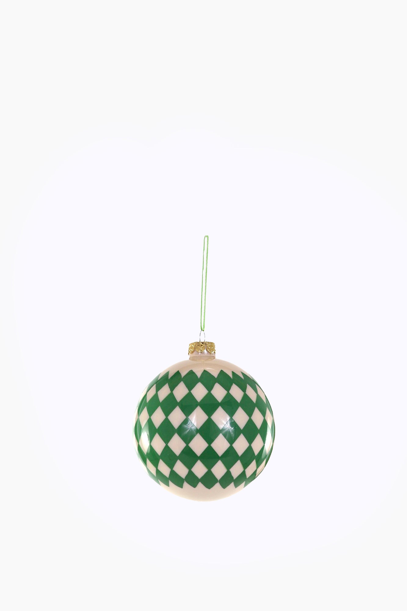 Green Harlequin Bauble
