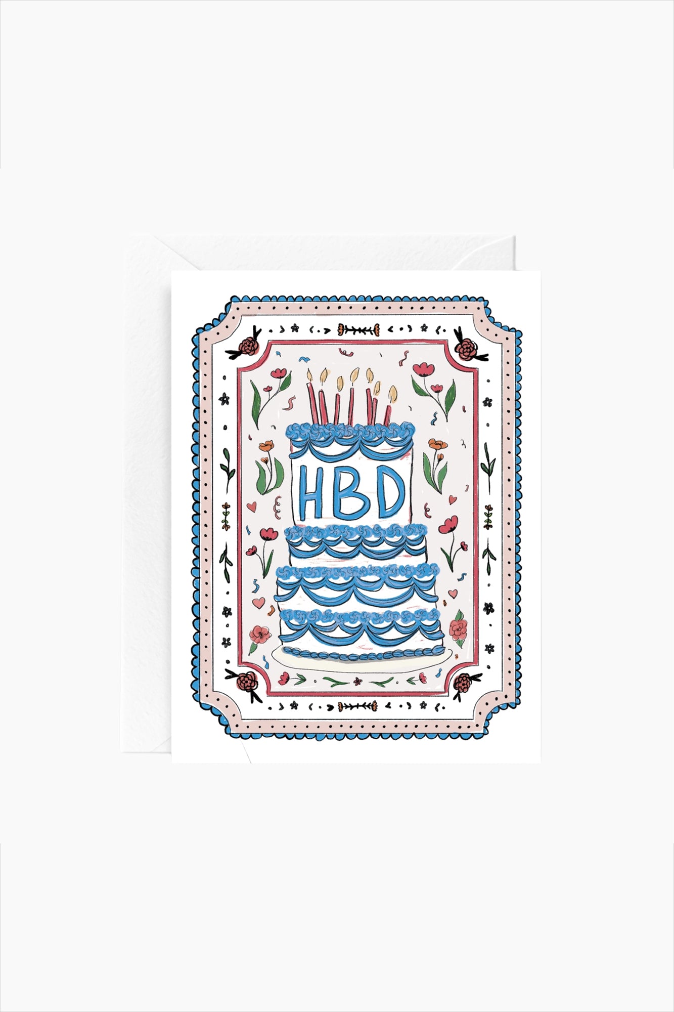 Cake and Confetti Birthday Card